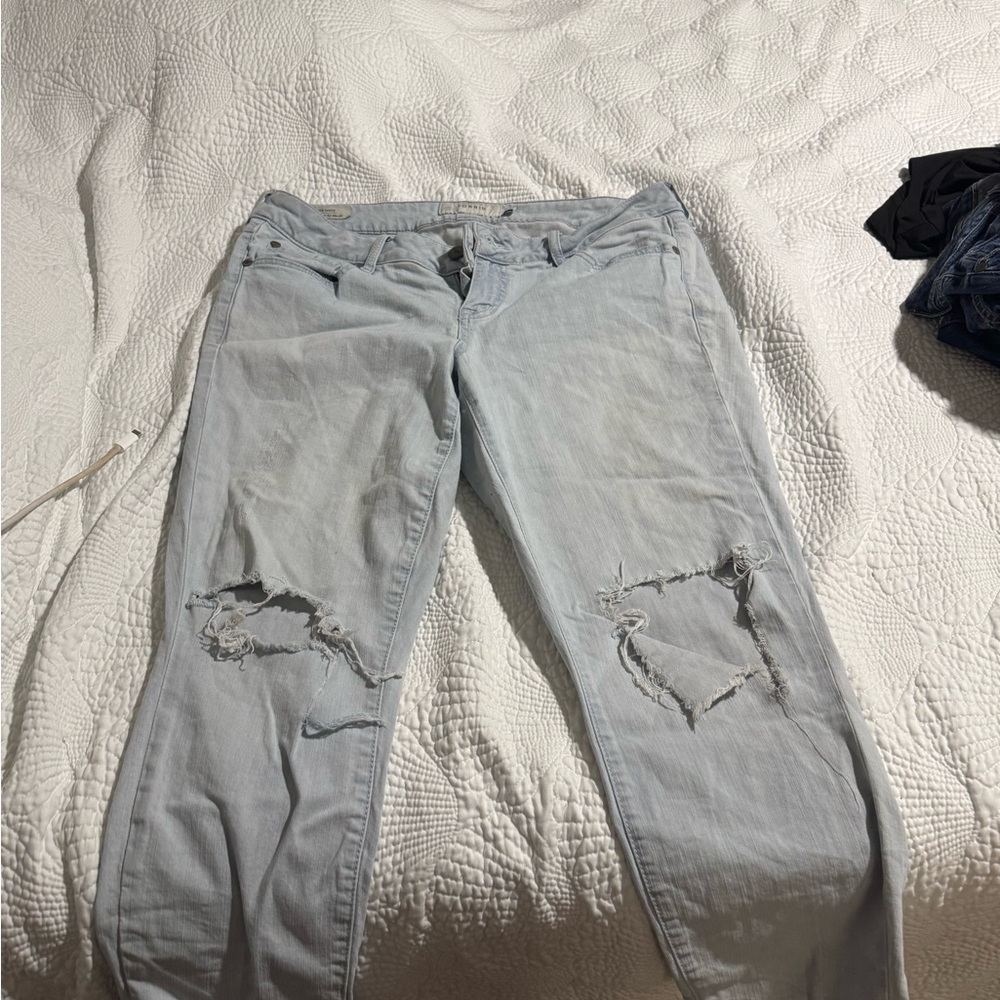 Torrid Light Wash Distressed Boyfriend Jeans